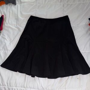 dressbarn Classic Black A-Line Skirt